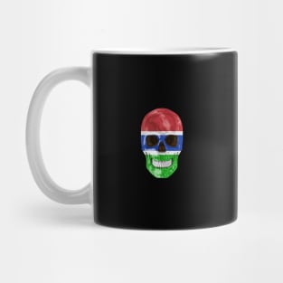 Gambia Flag Skull - Gift for Gambian With Roots From Gambia Mug